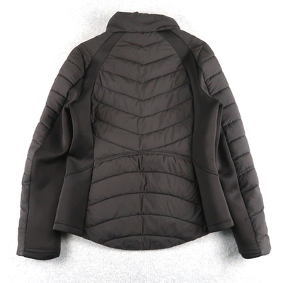 Bernardo Black Women Active Puffer Jacket Size L Large Performance