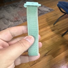  Used Apple Woven Nylon Sport Loop Strap Band for Apple Watch 38mm Mint Green