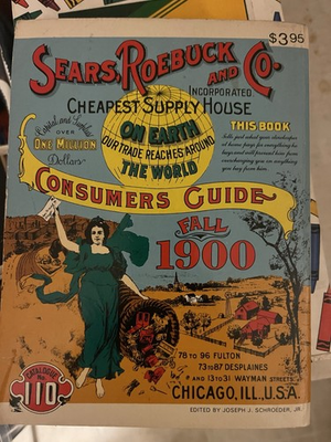 #ad #ad Sears Roebuck Consumers Guide Fall 1900 Catalog 1970 Reproduction #110 $4.65