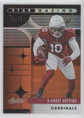 2020 Panini Absolute Star Gazing Spectrum Orange 40/75 DeAndre Hopkins o7m