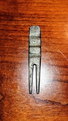 ''The Black Beauty IV'' Hand Made & Grind DAMASCUS STEEL DIVOT TOOL by Dave Curry