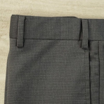 Zanella Wool Trousers Men Size 38 X 24 Gray Wool Flat Front Slash Pockets Pants