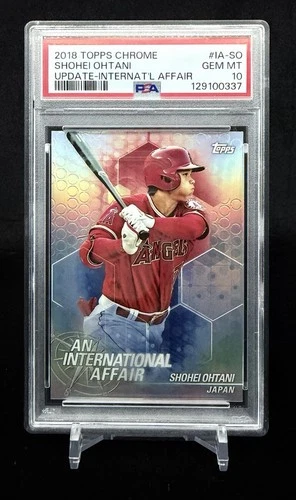 2018 Topps Chrome Update Shohei Ohtani An International Affair RC #IA-SO PSA 10