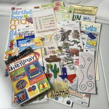 Large Lot Scrapbooking Stickers Embellishments Multi-Brand Multi-Theme Birthday