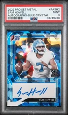 2022 Pro Set Metal Sam Howell Autographs Blue Crystal /25 RC PSA 9!