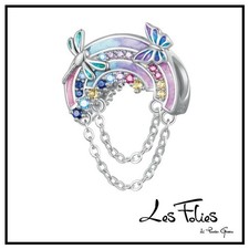 Charm Arcobaleno Farfalla Libellula ciondolo in argento 925 - Les Folies