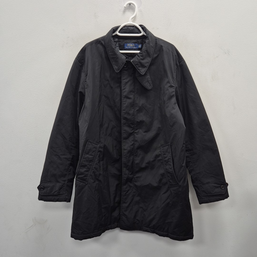 Ralph Lauren Polo Water Resistant Field Utility Black Coat Jacket Size Large