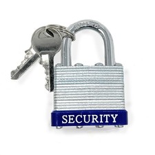 Laminated Heavy Duty Padlock with keys, 40 mm Hardened Shackle, Keyed Different