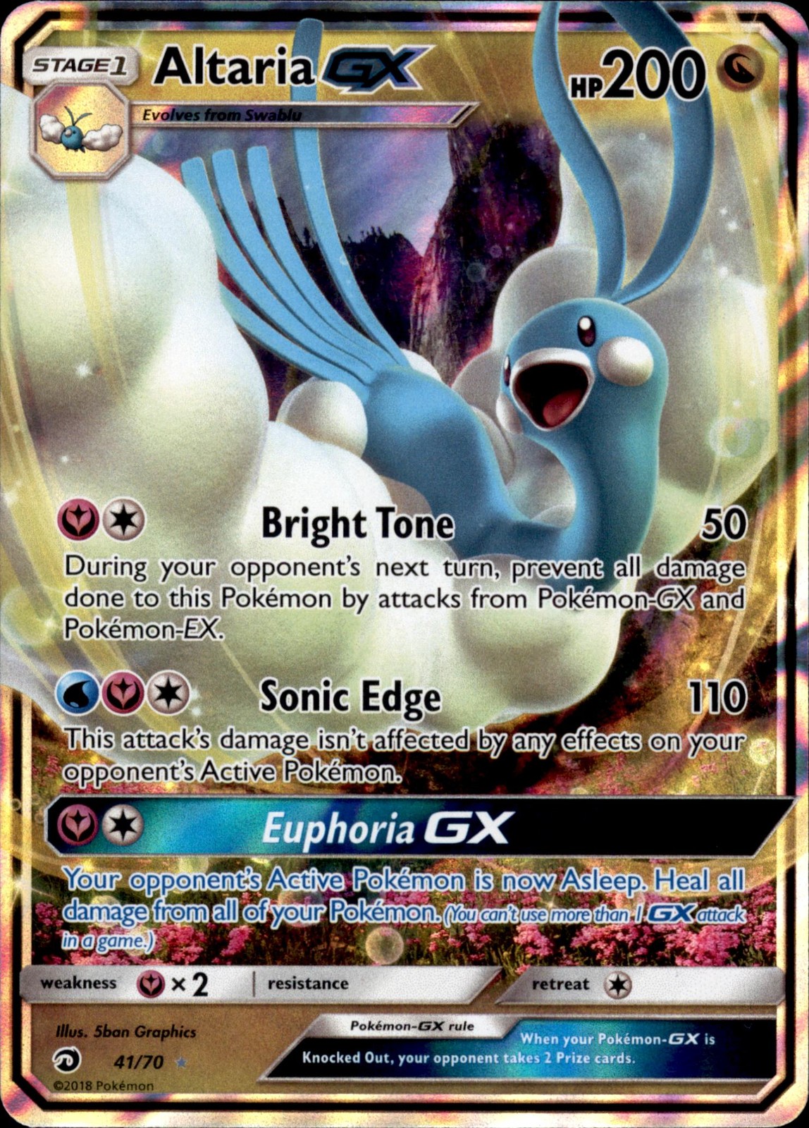 Dragon Majesty #41/70 Altaria GX