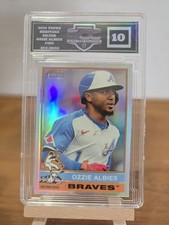2025 Topps Heritage - Chrome Silver Refractor #365 Ozzie Albies ECC 10 🚫PSA