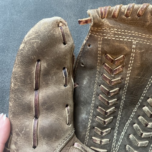 Vintage Ted Williams 12" Baseball Fielders Glove Model 16166 *REPAIR NEEDED - Picture 6 of 12