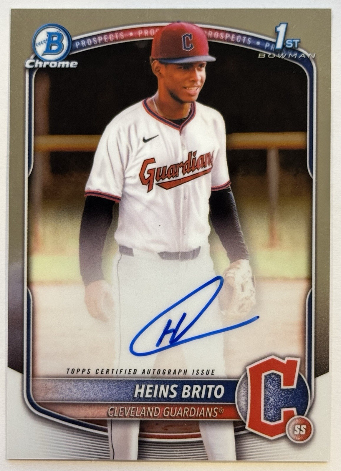 2025 Bowman Chrome Heins Brito 1st Auto #CPA-HB