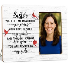 Memorial Cardinal Gifts Picture Frame for Loss of Sister, Sympathy Gifts, In ...