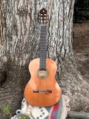 Alhambra Model 12 Full Size Right-Handed Classical Guitar, Ebony Fretboard, Case