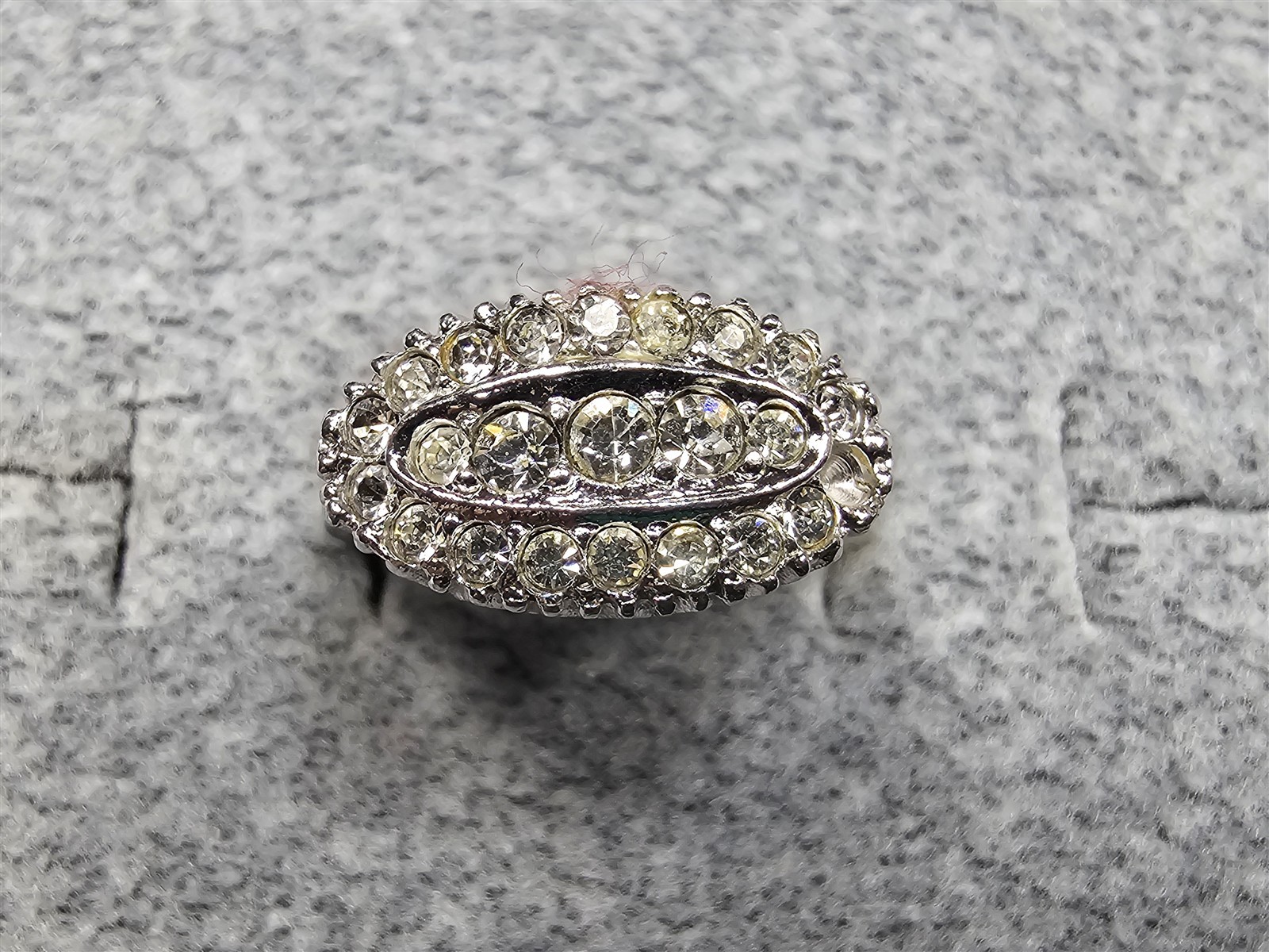 Grandma Grabe's Beautiful Vintage Sterling Silver Cz 3.62G Ring Size 6