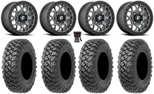 Fuel Tech Bdlk 15" Wheels Gm 35" Alpha Soft Tires Polaris RZR XP 1000 / PRO XP
