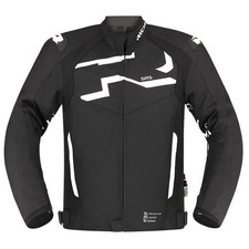 Richa Waterproof Motorcycle Jacket Stradale Black / White D3O Sport Motorbike
