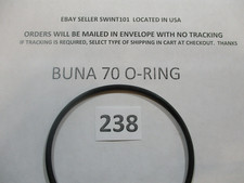 238 O-ring 3-1/2" ID x 3-3/4" OD x 1/8" thick. Buna-70. Quan 1.