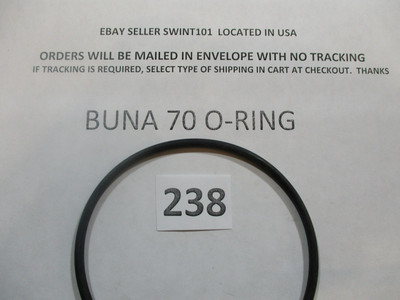238 O-ring 3-1/2'' ID x 3-3/4'' OD x 1/8'' thick. Buna-70.  Quan 1.