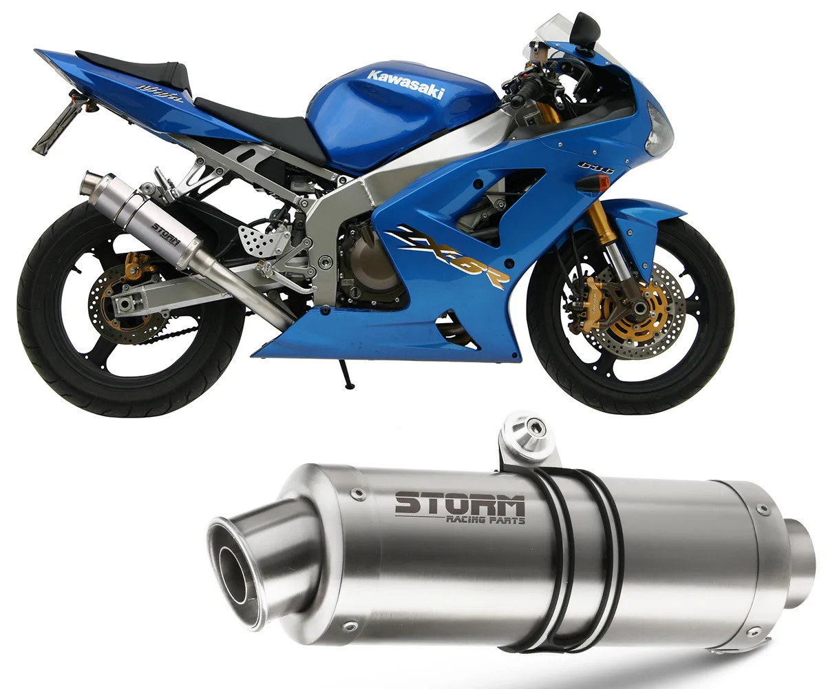 Exhaust Storm by Mivv Muffler Gp Steel for Kawasaki Zx-6 R 636 2003 > 2004