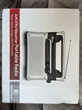 Radio Shack Portable Analog AM FM WX Weather Radio 12-889 AC/DC 12v w/Power Cord