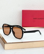 SAINT LAURENT SL545 - Square Sunglasses - Black Brown - 5816-145