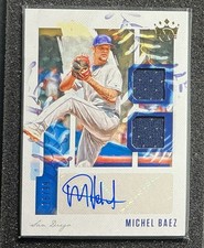 2020 Diamond Kings DK Material Signatures Gold #12 Michel Baez/99 (AU, MEM)