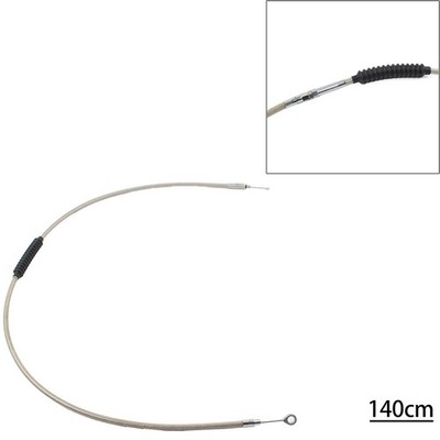140cm Clutch Cable Stainless For Harley Dyna FXDWG Softail Fatboy Road Glide