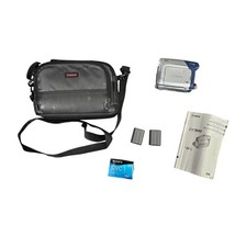 Canon ZR800 MiniDV Digital Video Camcorder 35x Optical Zoom Silver Blue Bundle