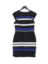 Oasis Bodycon Midi Dress UK10 in Black