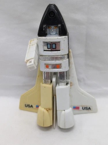 *Incomplete* Vintage 1985 Transformers GoBot Spay-C Space Shuttle Figure