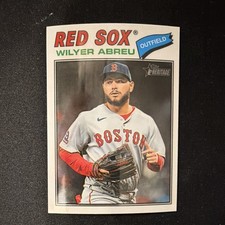 Topps Heritage 2026 Chrome Parallel Wilyer Abreu Boston Red Sox 