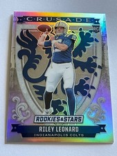 2025 Panini Rookies & Stars Crusade Riley Leonard #18 Silver Prizm RC