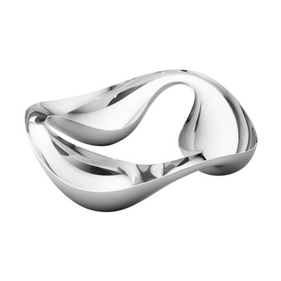 GEORG JENSEN COBRA TRIPLE SNACK BOWL STAINLESS STEEL 10019106.NEW IN BOX