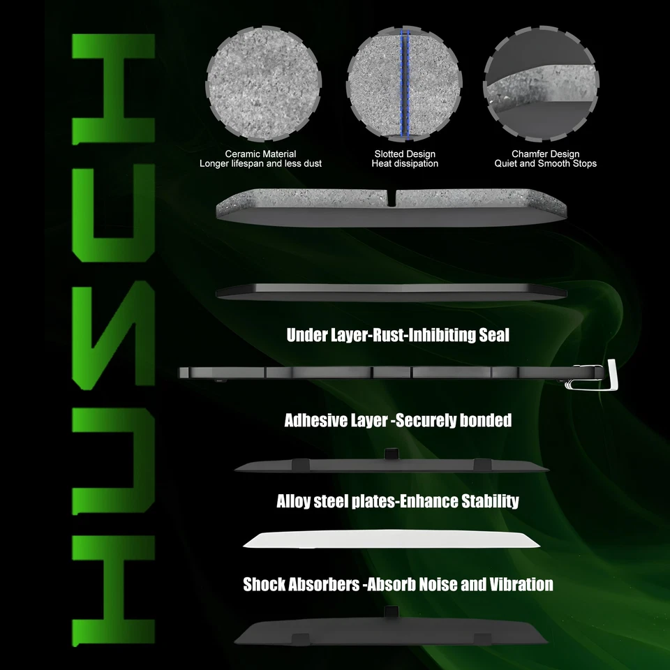 Rear Ceramic Brake Pads for Volkswagen Golf 2015-2021 & Golf Alltrack 2017-2019 Foto 4 de 4