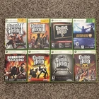 Xbox 360 Guitar Hero Lot 8 Games Tested Working CIB Metallica Aerosmith 🔥🎸