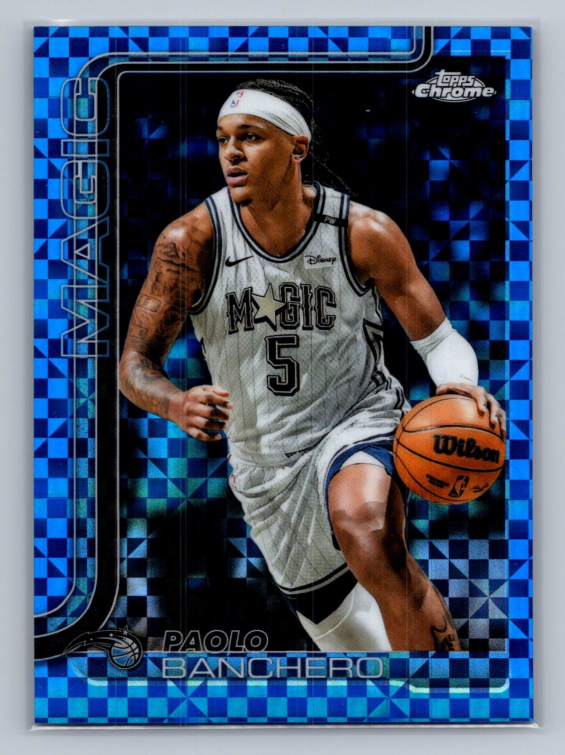 Paolo Banchero 2025-26 Topps Chrome #140 Blue X-Fractor