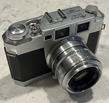 Aires 35-IIIL Rangefinder Camera 45mm f1.9 Coral Lens Japan Vintage AS-IS