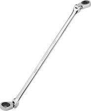 DURATECH 8 * 9 mm Extra Long Flex-Head Ratcheting Wrench, 8*9mm, Silver 