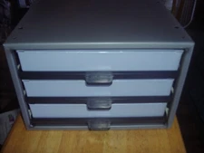 New Hillman Hardware/Small Parts Storage Organizer 3 Drawer~Black Clear Coat