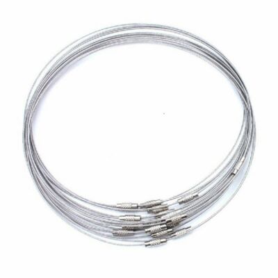 10 pcs Stainless Steel Necklace Wire Cord DIY Crafts Jewelry