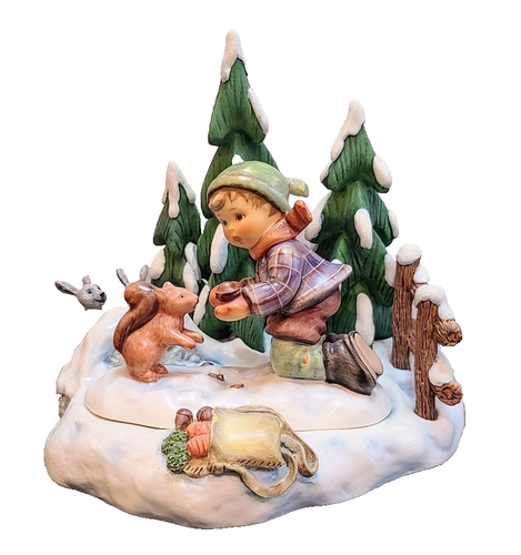 Goebel Hummel #2053 Playful Pals Limited Edition w/Hummelscapes Autumn Frolic