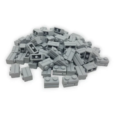 25 LEGO Mauerstein Ziegelstein Profillstein  98283 Hellgrau Light Bluish Gray - Bild 1 von 4
