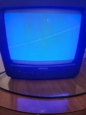 Daewoo 13”  Crt Color TV DTQ-14N2FCW gaming video game television