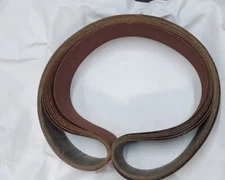KLINGSPOR 4"x80" 80 GRIT SANDER BELTS  (lot of 7)