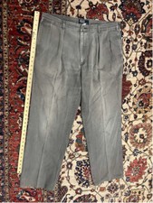 Men s Vintage Polo Ralph Lauren Grey Pleated Chino Pants