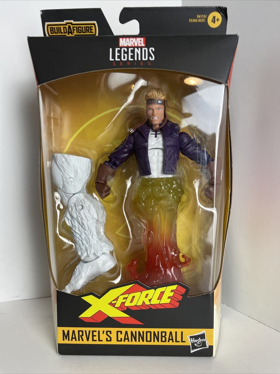Marvel Hasbro Legends Series 6 Action Figure Cannonball (X-Men / X-Force) Con Pezzo Wendigo Build-A-Figure - 4