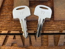 2 Ignition Keys For JCB, Ditch Witch Heavy Equipment - 701, 45501, 105-1790