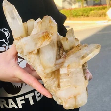 4.49LB Natural Clear White Quartz Crystal Cluster Quartz Crystal Healing