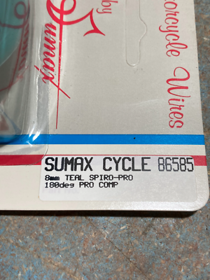 sho Sumax 86585 8mm Teal Spiro Pro Spark Plug Wire Set | Universal or